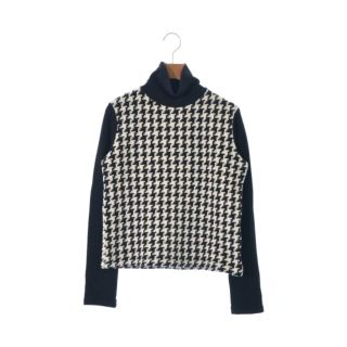 シルバー金具 YOHJI YAMAMOTO ニット・セーター 3(M位) 白x黒(総柄