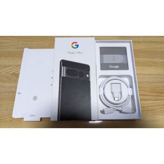 グーグルピクセル(Google Pixel)のPixel 7 Pro 256gb Obsidian(Black) 未使用再生品(スマートフォン本体)