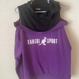 カンゴール(KANGOL)のKANGOLSPORTカンゴールスポーツ肩出しパーカー(パーカー)