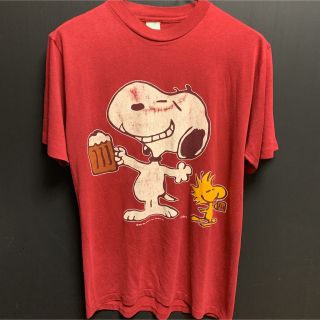 vintage Snoopy 70s ARTEX ビールTシャツ　スヌーピー(Tシャツ/カットソー(半袖/袖なし))