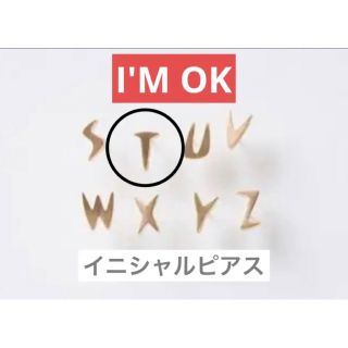 ロンハーマン(Ron Herman)のロンハーマン  I'M OK アルファベットピアス　T(ピアス)