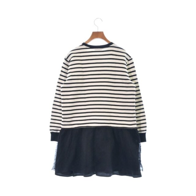 RED VALENTINO - RED VALENTINO ワンピース S 白x黒(ボーダー) 【古着