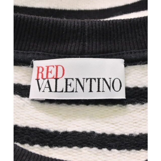 RED VALENTINO ワンピース S 白x黒(ボーダー) 2