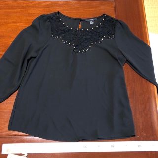 フォーエバートゥエンティーワン(FOREVER 21)の黒ブラウス+ジャケット+パンツの3点セット(シャツ/ブラウス(長袖/七分))