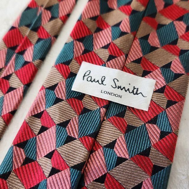 Paul Smith(ポールスミス)の【Paul Smith】ハイブランドネクタイ★幾何学柄★マルチカラー★メンズ メンズのファッション小物(ネクタイ)の商品写真