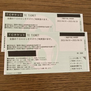 『TOHOシネマズ　TCチケット　2枚』(その他)