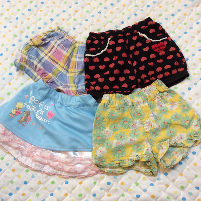 Branshes(ブランシェス)のショートパンツ&スカート サイズ90 まとめ売り キッズ/ベビー/マタニティのキッズ服女の子用(90cm~)(パンツ/スパッツ)の商品写真