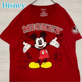 ディズニー(Disney)の【入手困難】ディズニー　ミッキー　Tシャツ　2XLサイズ　ゆったり　一点物　海外(Tシャツ/カットソー(半袖/袖なし))