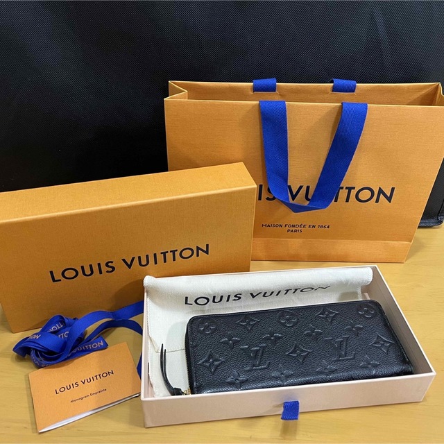 ルイヴィトン LOUISVUITTON ポルトフォイユ・クレマンス 長財布 黒