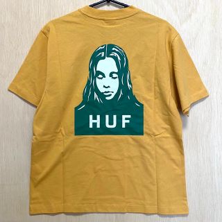 エックスガール(X-girl)の【新品】HUF × X-girl コラボ Tシャツ イエロー レディース(Tシャツ(半袖/袖なし))