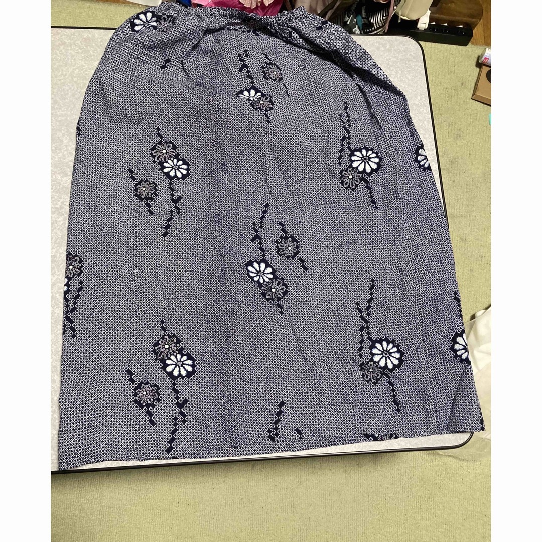 浴衣リメイクリップルスカート レディースの水着/浴衣(浴衣)の商品写真