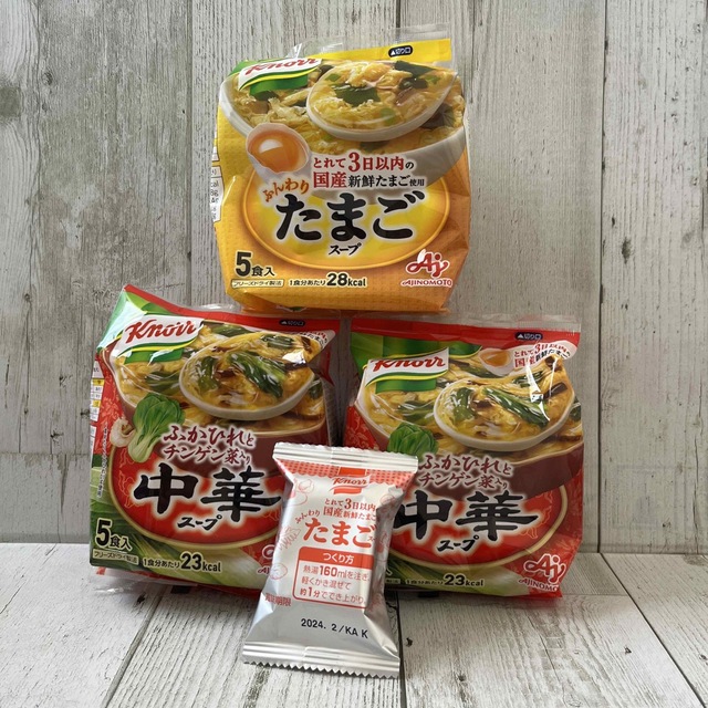 味の素(アジノモト)の味の素 クノール 中華スープ たまごスープ　セット 食品/飲料/酒の加工食品(インスタント食品)の商品写真