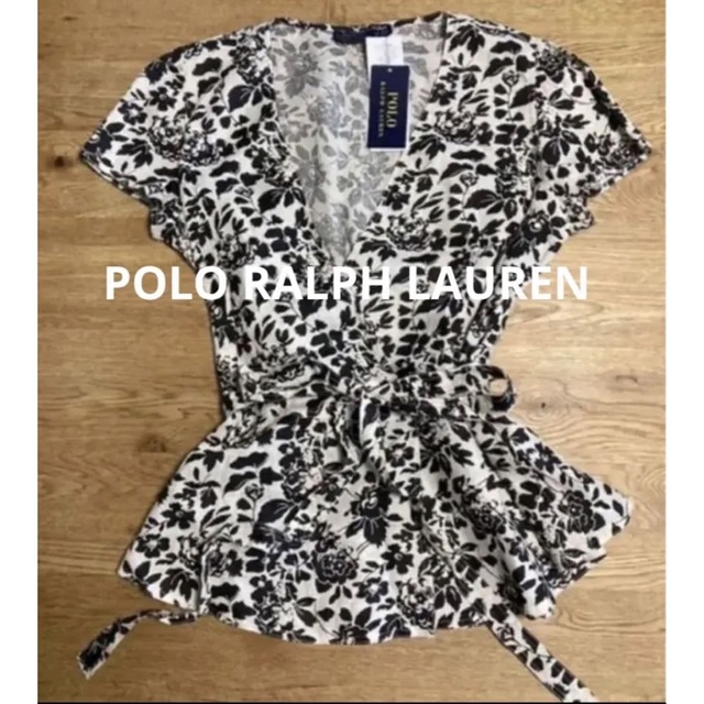 POLO RALPH LAUREN(ポロラルフローレン)のPOLO ラルフローレン　花柄シャツ　リネンシャツ　米国購入　新品 レディースのトップス(シャツ/ブラウス(半袖/袖なし))の商品写真