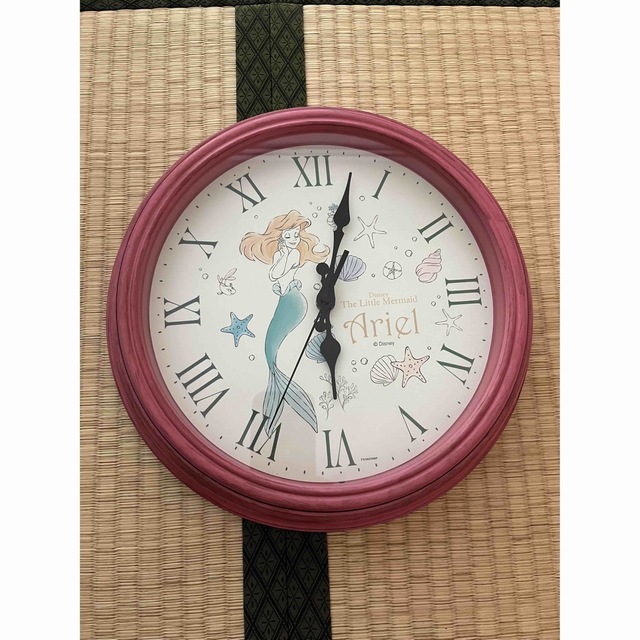 Disney(ディズニー)の壁掛け時計♡アリエル♡ピンク♡ディズニー インテリア/住まい/日用品のインテリア小物(掛時計/柱時計)の商品写真