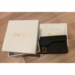 ディオール(Dior)のSADDLEフラップカードホルダー(名刺入れ/定期入れ)