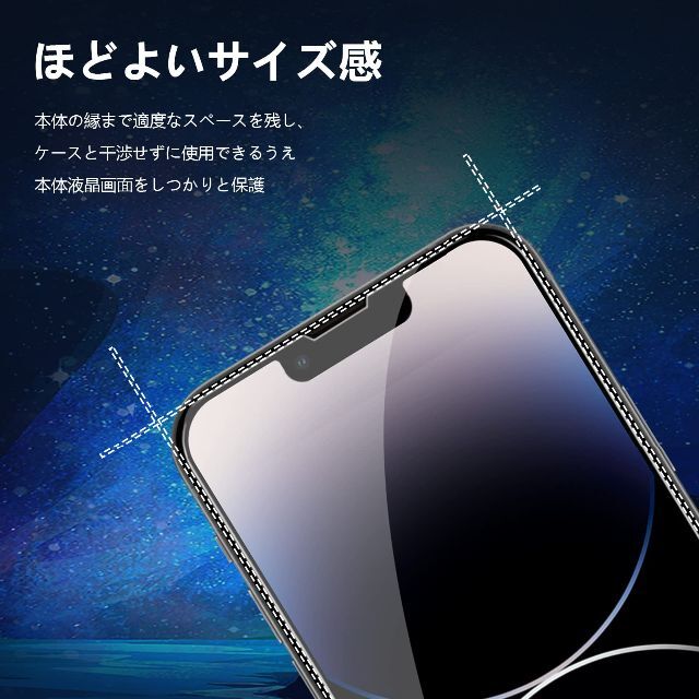 2枚入り】iphone14promax ガラスフィルム iPhone14プロマ