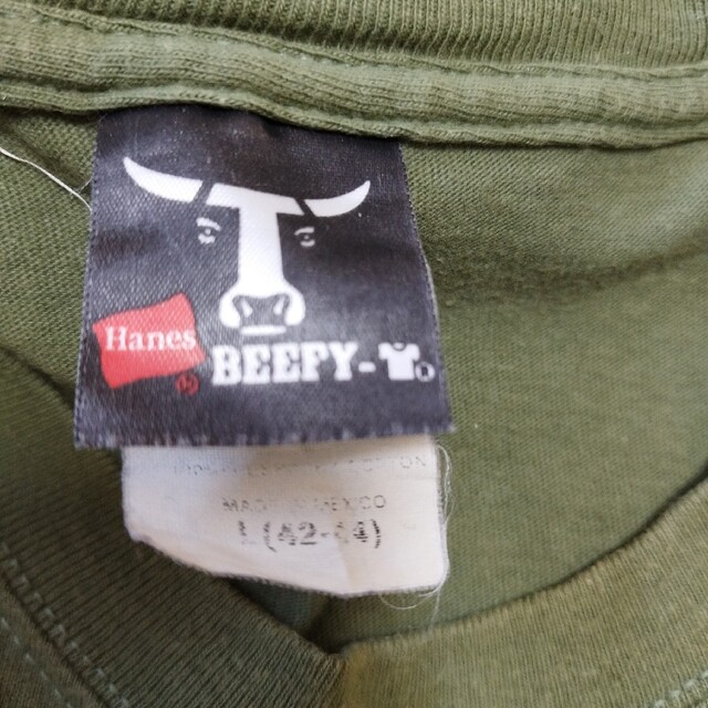 Hanes(ヘインズ)のヘインズ US古着 最後の年私は狩りに行く 大判プリントTシャツ tシャツ L メンズのトップス(Tシャツ/カットソー(半袖/袖なし))の商品写真