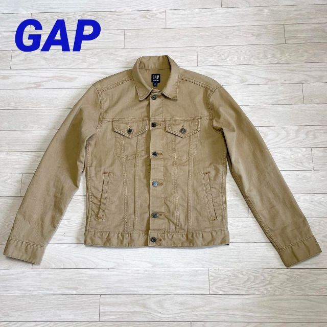 GAP(ギャップ)のGAP デニムジャケット Gジャン カーキ ストレッチ メンズのジャケット/アウター(Gジャン/デニムジャケット)の商品写真