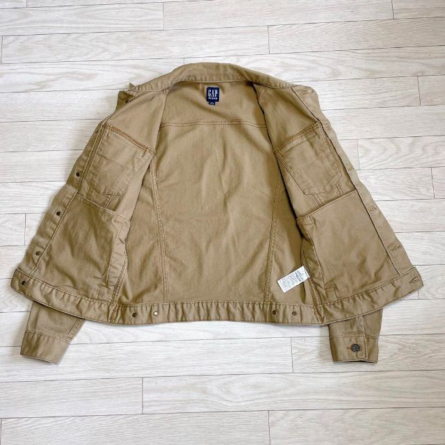 GAP(ギャップ)のGAP デニムジャケット Gジャン カーキ ストレッチ メンズのジャケット/アウター(Gジャン/デニムジャケット)の商品写真