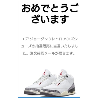 ナイキ(NIKE)のNike Air Jordan 3 Retro "White Cementナイキ(スニーカー)