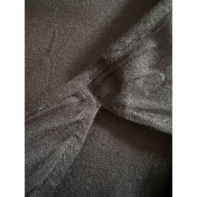 H&M(エイチアンドエム)の1747 H&M ショルダーレストップス　ブラック　160 キッズ/ベビー/マタニティのキッズ服女の子用(90cm~)(Tシャツ/カットソー)の商品写真
