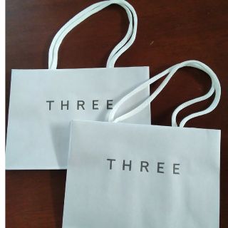 スリー(THREE)のTHREE　ショップバッグ2枚(ショップ袋)