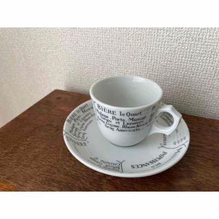 カレルチャペック紅茶店カップ＆ソーサーgood tea・ブルー　レッドの２セット