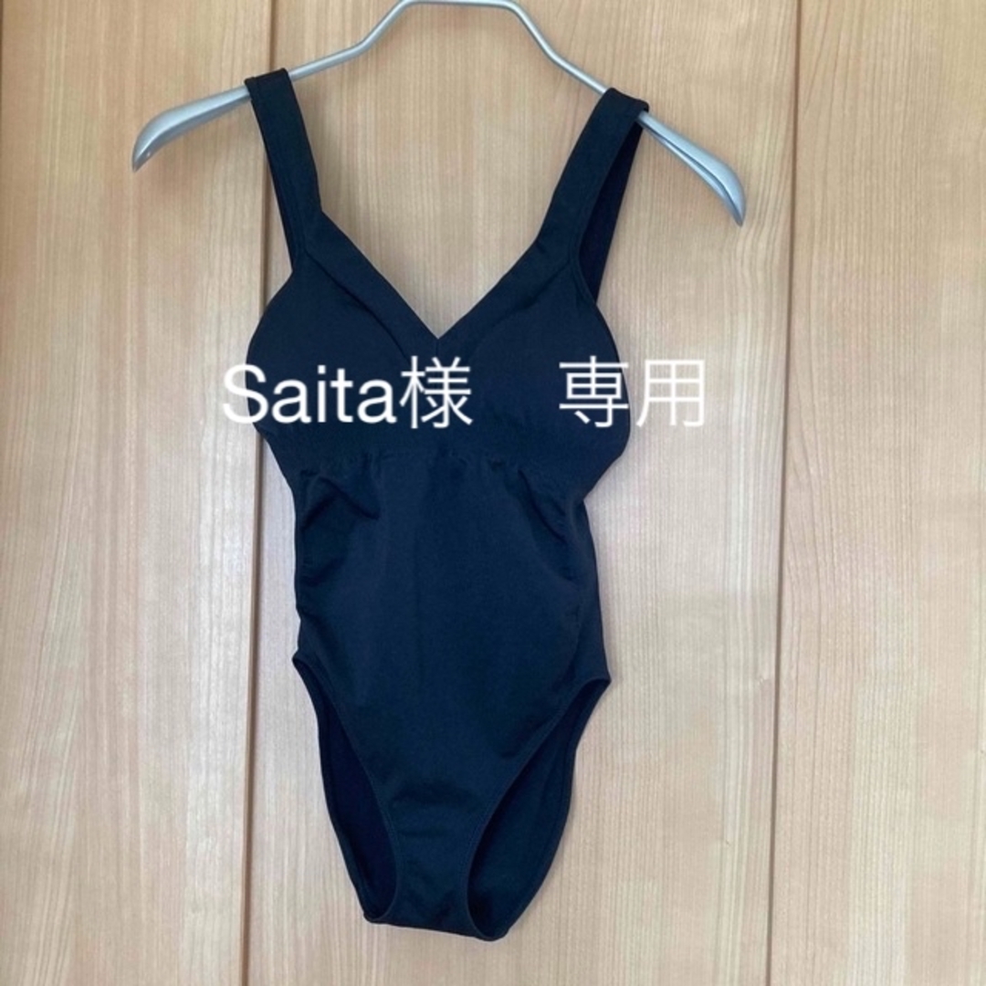 UNIQLO(ユニクロ)のSaita 様専用　シームレススイムワンピース　水着　ブラック　ユニクロユー レディースの水着/浴衣(水着)の商品写真