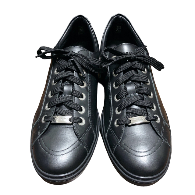 美品】JIMMY CHOO ジミーチュウ ローカットスニーカー ブラック 42-