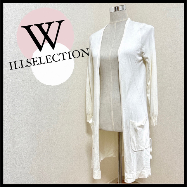 WILLSELECTION(ウィルセレクション)のWILLSELECTION ウィルセレクション M カーディガン ロング 春服 レディースのトップス(カーディガン)の商品写真