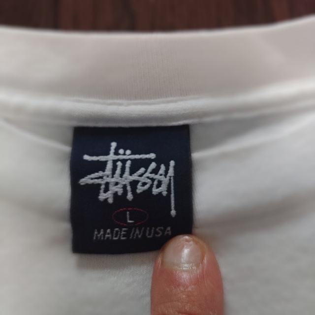 STUSSY(ステューシー)のSTUSSY　スニーカー　ロンT　長袖　Ｌ　MADE IN USA メンズのトップス(Tシャツ/カットソー(七分/長袖))の商品写真