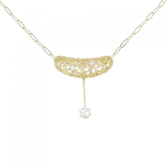 人気を誇る K18YG ダイヤモンド ネックレス 0.25CT ネックレス - www