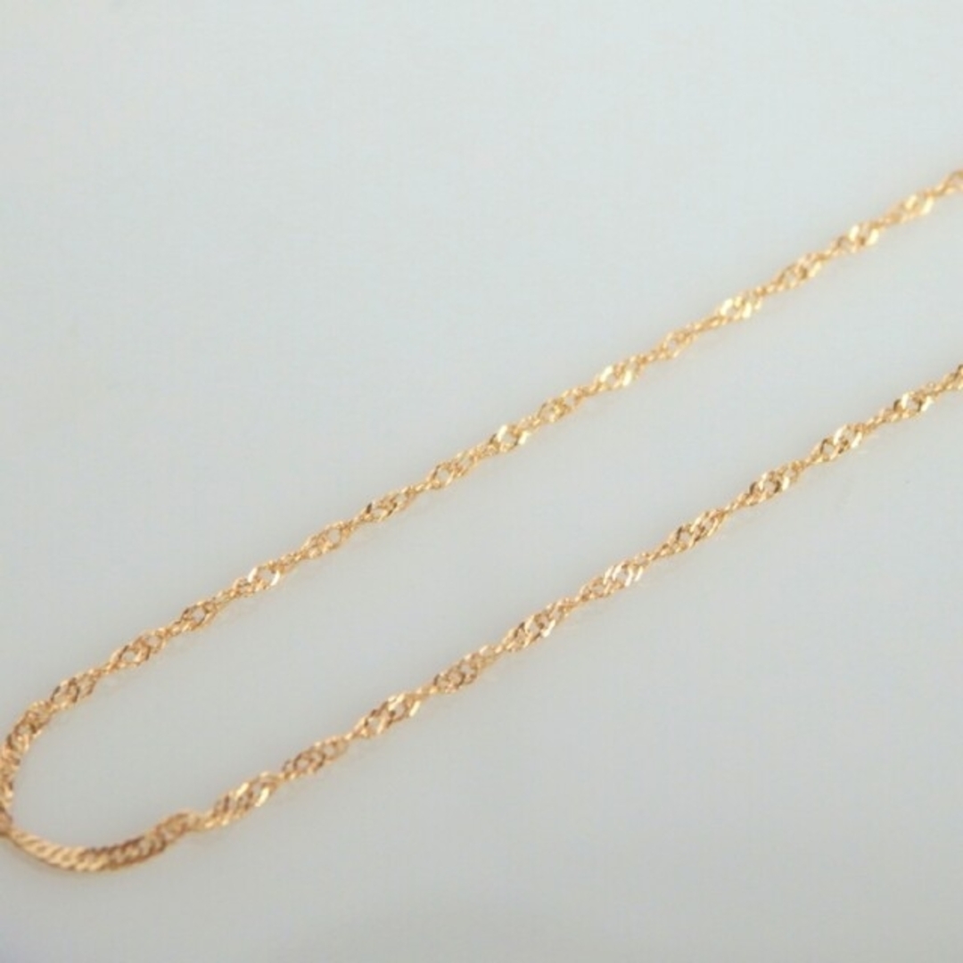 k18ネックレス スクリューチェーン 1.1㎜幅 18金 18kの通販 by