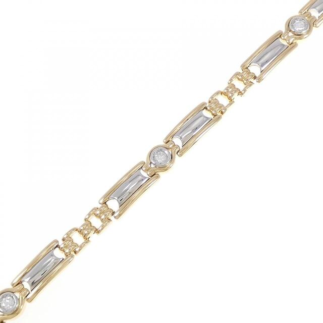 K18YG/PT ダイヤモンド ブレスレット 0.35CT | www.innoveering.net