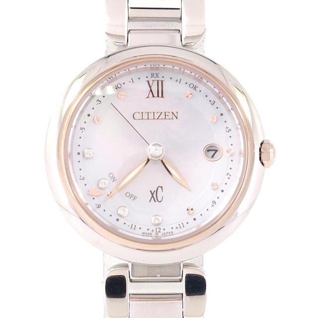 CITIZEN(シチズン)の【新品】シチズン　Ｈ０６０－Ｔ０２７２７０／ＥＳ９４６６－６５Ｗ　クロスシー　電波時計　ソーラークォーツ レディースのファッション小物(腕時計)の商品写真