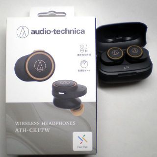 オーディオテクニカ(audio-technica)のATH-CK1TW ブラック　オーディオテクニカ　ワイヤレスイヤホン(ヘッドフォン/イヤフォン)