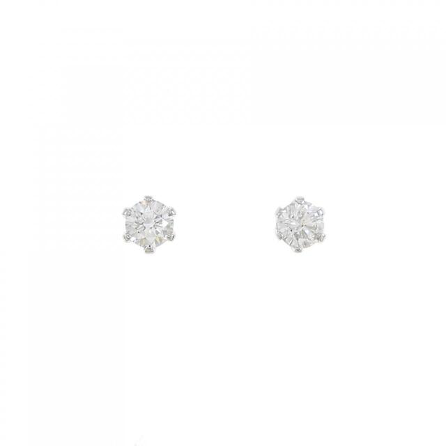 【リメイク】PT/ST ダイヤモンド ピアス 0.405CT 0.424CT D SI1 VG