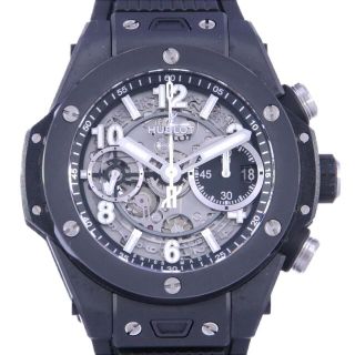 ウブロ(HUBLOT)のウブロ　４４１．ＣＩ．１１７１．ＲＸ　ビッグバンウニコブラックマジック　自動巻(腕時計(アナログ))