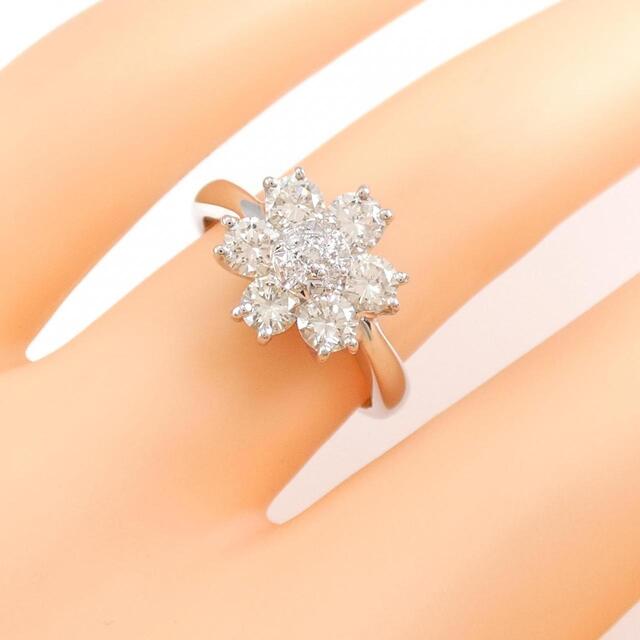 PT フラワー ダイヤモンド リング 1.00CT