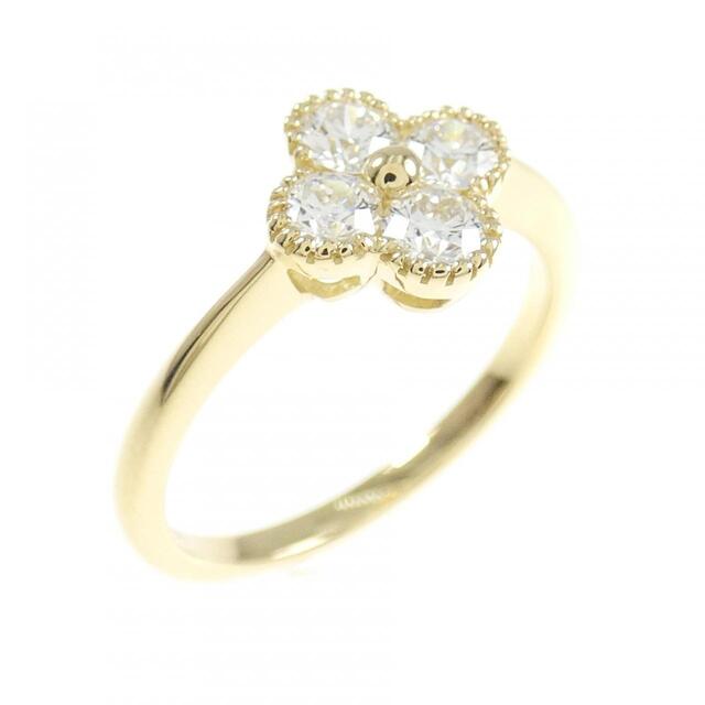 超特価SALE開催! 【新品】K18YG ダイヤモンド リング 0.508CT G VS1