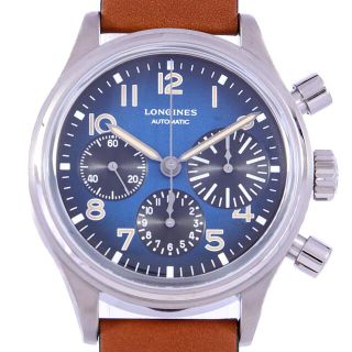 ロンジン(LONGINES)の【新品】ロンジン アヴィゲーションビッグアイ TI L2.816.1.93.2 TI 自動巻(腕時計(アナログ))