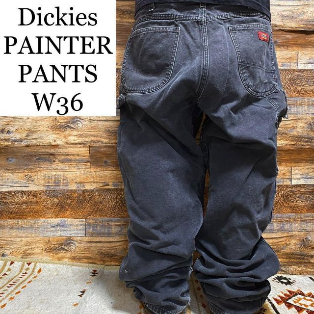 人気定番の Dickies ディッキーズ ダブルニー ワークパンツ チノ黒