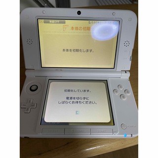 ニンテンドー3DS(ニンテンドー3DS)の【ジャンク品】3DSLL ホワイト　初期化済み(携帯用ゲーム機本体)
