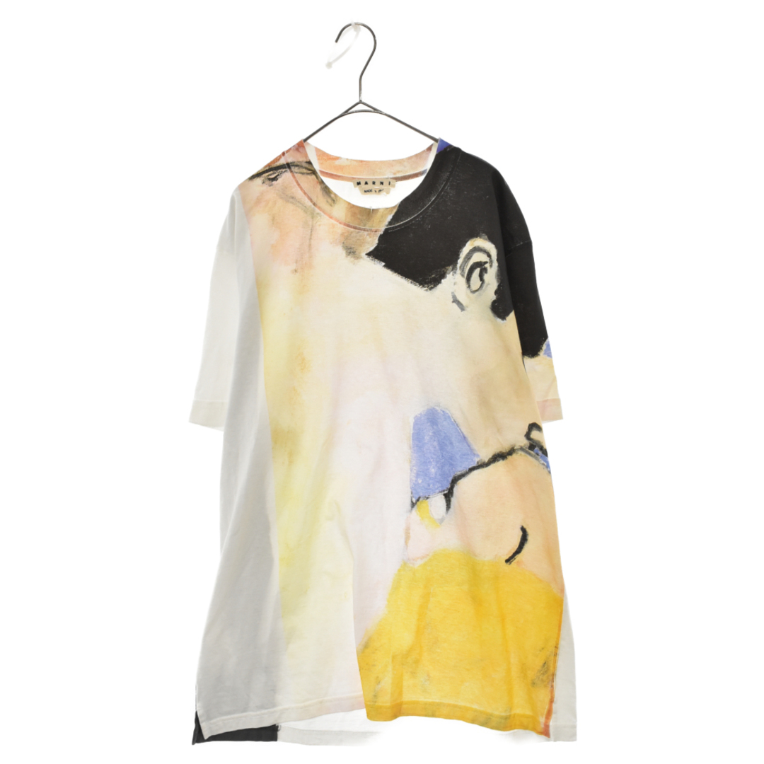 MARNI マルニ 19SS×Betsy Podlach PRINT CUTSEW グラフィティプリントクルーネック半袖Tシャツ HUMU0058P0 マルチ