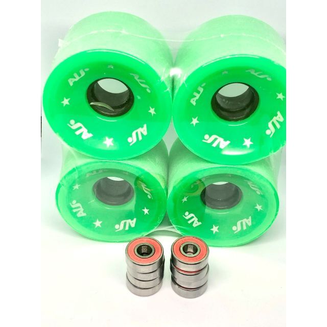 ウィール（70*51mm 80A）・ベアリング(ABEC-11、RED) スポーツ/アウトドアのスポーツ/アウトドア その他(スケートボード)の商品写真