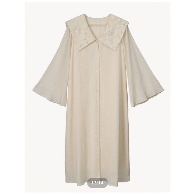 新品タグ付♡Acka♡jacquard big collor one-pieceの通販 by N's 新品タグ付♡Acka♡jacquard big collor one-pieceの通販 by N's