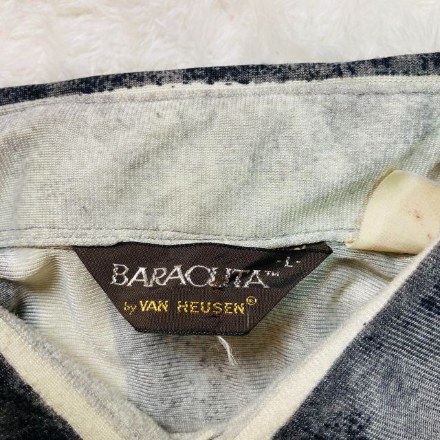 BARACUTA(バラクータ)のヴィンテージ バラクータ ヴァン ヒューゼン アート総柄 長袖開襟シャツ メンズのトップス(シャツ)の商品写真