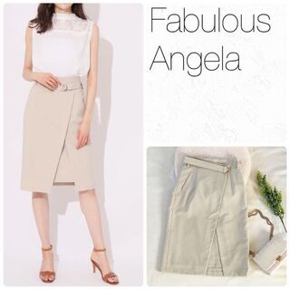 ファビュラスアンジェラ(Fabulous Angela)のファビュラスアンジェラ* Fabulous Angela*ベルト付ラップスカート(ひざ丈スカート)