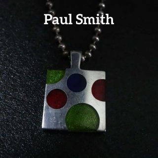 ポールスミス(Paul Smith)の【匿名配送】 ポールスミス ネックレス シルバー タグ スクエア(ネックレス)