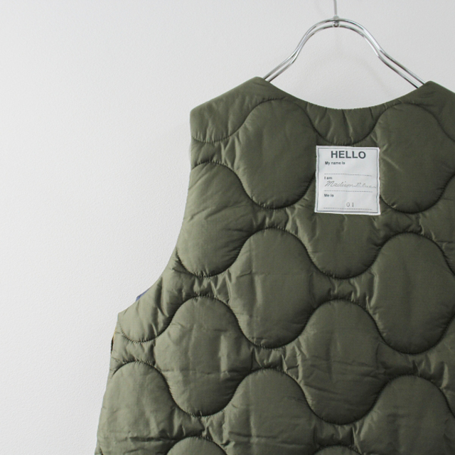 MADISONBLUE(マディソンブルー)の未使用 定価5.3万 MADISONBLUE マディソンブルー MB214-1021 TANKTOP QUILTING 01(S)/カーキ キルティングベスト【2400013316538】 レディースのジャケット/アウター(ダウンベスト)の商品写真